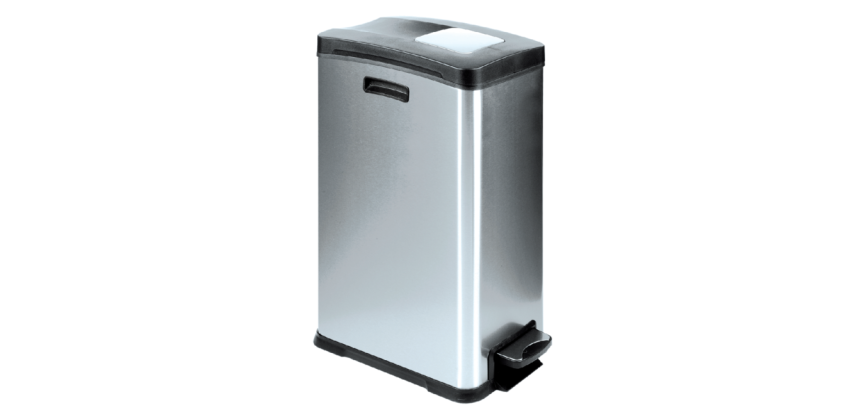 Poubelle à pédale EKO Rejoice 30 litres Inox mat