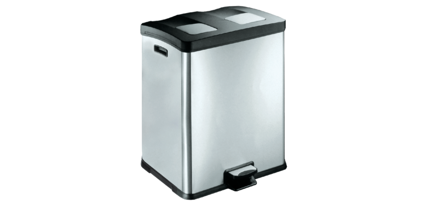 Pedal Bin EKO Rejoice 2x30 Matte Stainless Steel