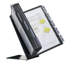 Support de bureau Durable Vario avec 10 pochettes A4 noir