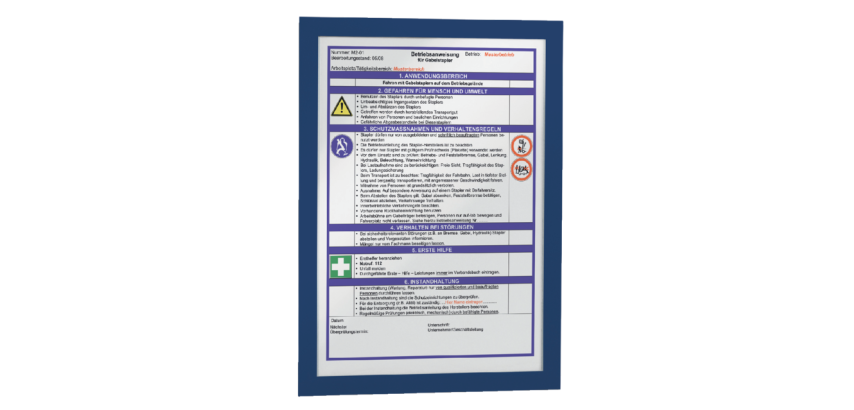 Duraframe Durable 487207 A4 bleu foncé 2 pièces