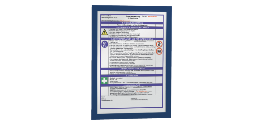 Duraframe Durable Display Frame 488207 A4 Blue 10 Pieces