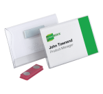 Badge Durable 8117 plat avec aimant 54x90mm