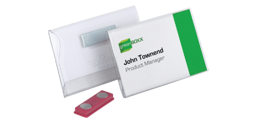 Badge Durable 8117 plat avec aimant 54x90mm