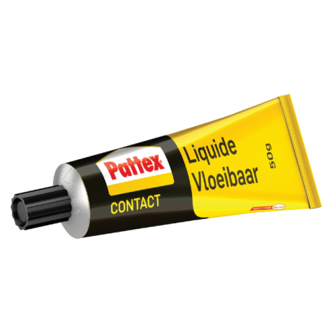 Contactlijm vloeibaar Pattex tube 50 gram op blister