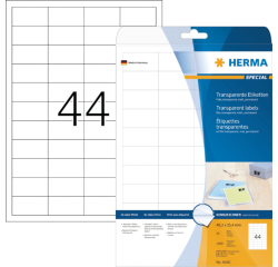 Etiket HERMA 4680 48.3x25.4mm transparant 1100stuks