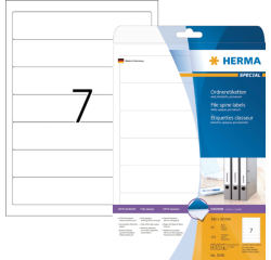 Etiquette dorsale HERMA 5090 Smal 38x192mm adhésive blanc