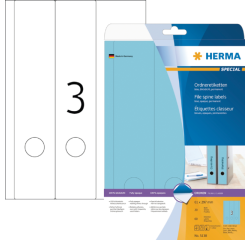 Étiquette dorsale HERMA 61x297mm adhésive large/longue bleu