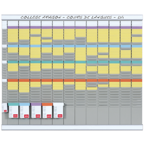 Planning annuel Nobo 12 panneaux à 32 fentes n°2