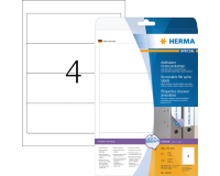 Rugetiket HERMA 10165 breed 61x192mm verwijderbaar wit
