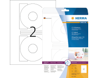 Etiquette HERMA 5079 CD 116mm blanc opaque 50 pièces