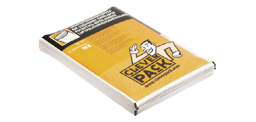 Enveloppe à bulles CleverPack n°19 320x455mm blanc 10 pièces