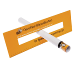 Tube expédition CleverPack A3 330x50mm + embouts blanc 20 pièces