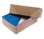 CleverPack Telescopic Box A4 307x220x108mm for 1000 sheets brown 10 pieces