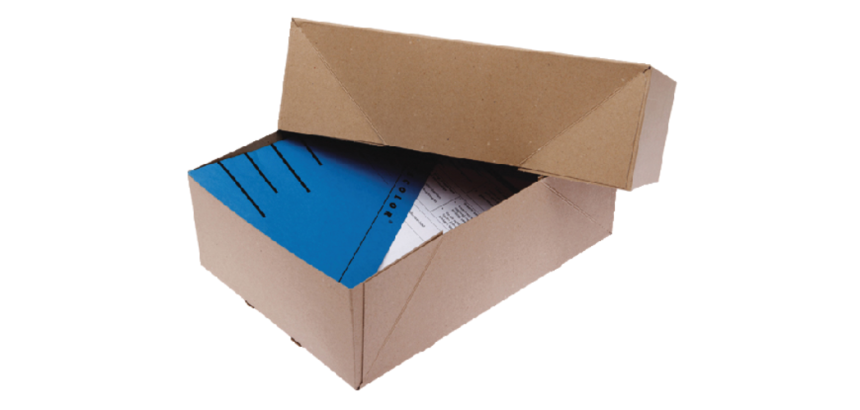 CleverPack Telescopic Box A4 307x220x108mm for 1000 sheets brown 10 pieces