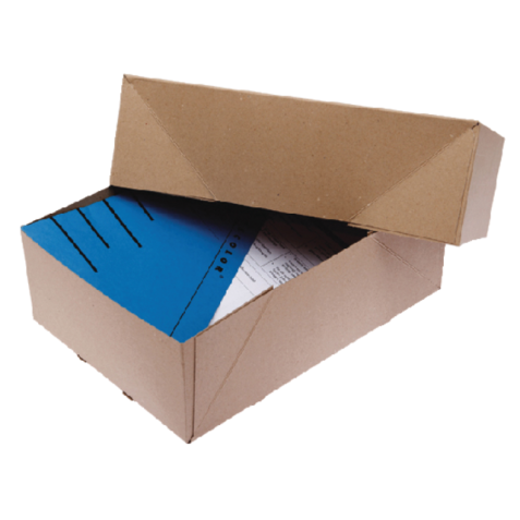 Paraatdoos CleverPack A4 307x220x108mm voor 1000 vel bruin pak à 10 stuks