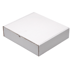 Boîte postale CleverPack carton ondulé 330x300x80mm blanc 5 pièces