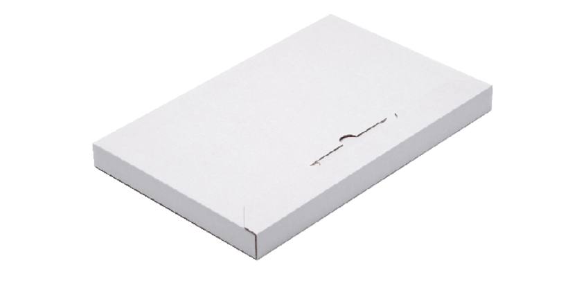 CleverPack Briefkasten A4 350x230x26mm weiße Kartons 5 Stück