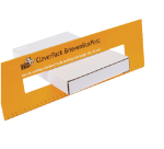 Boîte postale CleverPack A4 350x230x26mm carton blanc 5 pièces