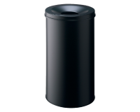 Corbeille à papier Durable 3307-01 anti-feu ronde 60L noir