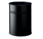 Corbeille à papier Durable 3300-01 15L 30mm perforations noir