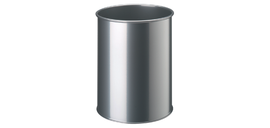 Papierbak Durable 3301-23 15 liter rond zilver