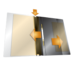 Duraplus A4 Blue Durable Lamella Folder