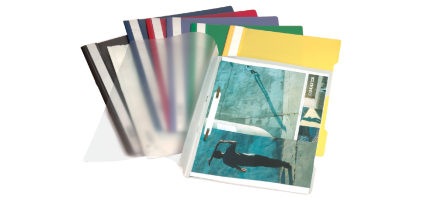 Präsentationsmappe mit Lamellen Durable 22,8 x 31 cm Farbe - Packung mit 50 Stück.