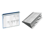 Personeelsmap Durable 5 vakken + hangrail blauw