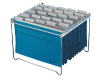 Support dossiers suspendus Durable pour 30-40 dossiers chromé