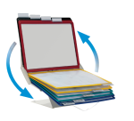 Tischständer Durable 5579 Vario Pro 10 Taschen grau