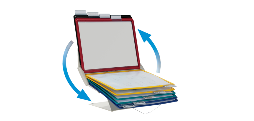 Tischständer Durable 5579 Vario Pro 10 Taschen grau