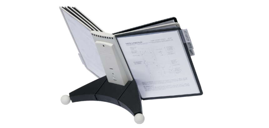 Durable Tabletop Desk 5632 Sherpa 10 Pockets Black/Grey