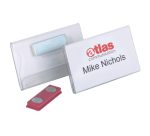 Badge Durable 8116 plat avec aimant 40x75mm