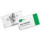 Badge acrylique Durable avec pince combi 40x75mm
