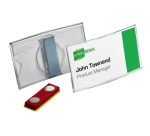 Badge Durable 8123 Konvex avec aimant 40x75mm