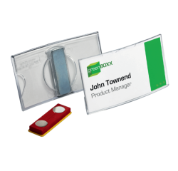 De_durable badge aimant 40x75