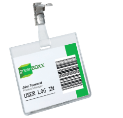 Badge Durable 8003 avec pince paysage fermé 60x90mm