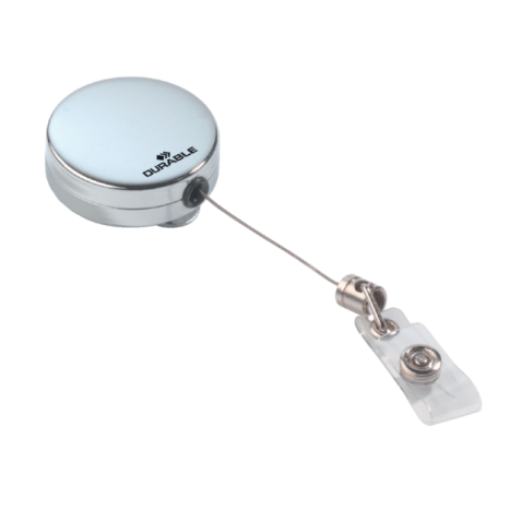 Enrouleur Durable 8225 avec bouton-pression 800mm chrome