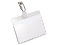 Sustainable Badge 8106 with open landscape clip 60x90mm