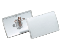 Durable badge avec combiclip Click Fold, ft 40 x 75 mm, boite de 25 pièces