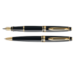 Stylo bille Waterman Expert Noir Laqué GT Medium