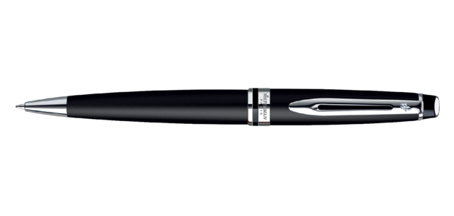 Stylo bille Waterman Expert Noir Laqué CT Medium