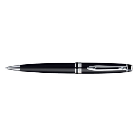 Stylo bille Waterman Expert Noir Laqué CT Medium