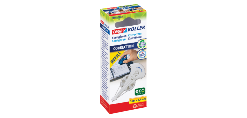 tesa® ecoLogo® Korrekturroller Nachfüllung 14m x 8,4mm Hängebox