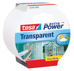 Tesa Extra Power Cloth Tape, 48 mm x 10 m, clear