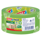 tesapack® eco & strong packaging tape 66mx50mm green print