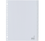 Kangaro G410FM A4 Divider 23 holes 10 tabs + PP window grey
