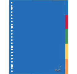 Intercalaire Kangaro A405FM A4 23 perforations 5 onglets + fenêtre PP assorti