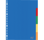 Kangaro A405M A4 Divider 23 Holes 5 Tabs Assorted PP