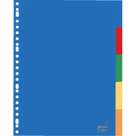 Intercalaire Kangaro A405M A4 23 perforations 5onglets PP assorti